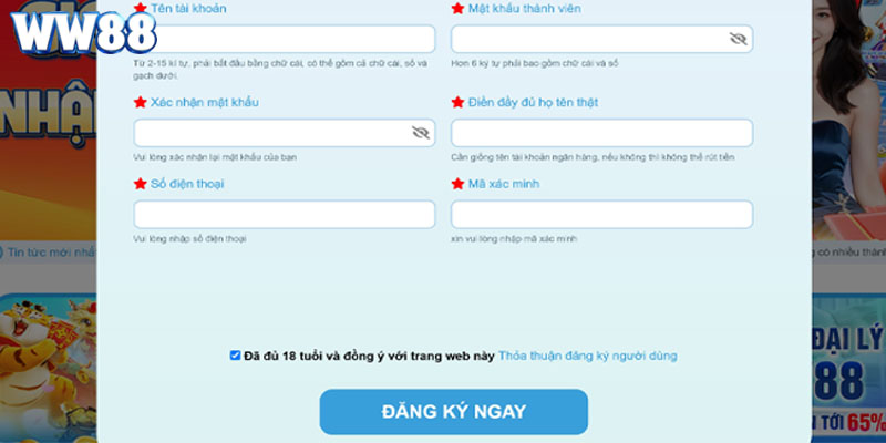 Hướng dẫn chi tiết cách đăng ký WW88 cho người mới bắt đầu 2025